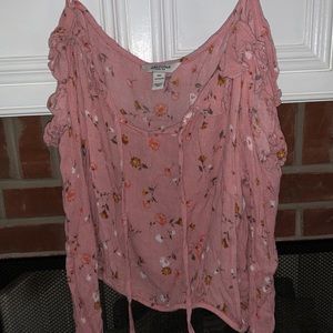 cropped off the shoulder shirt